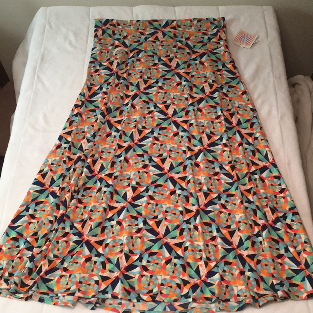 Boho geometric convertible maxi skirt dress 3XL